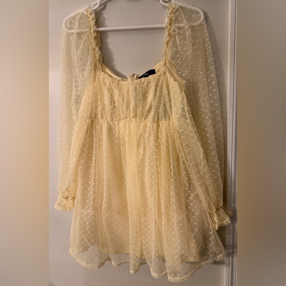 Lulus Yellow Babydoll Dress
